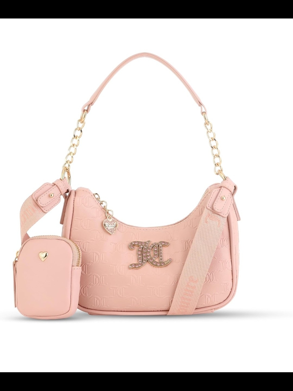 Cecilia Pink Shoulder Bag with Charm